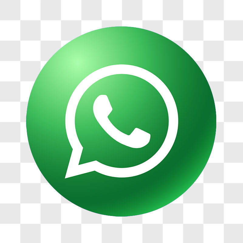 WhatsApp PNG Logo 3D Transparente Bola Sem Fundo