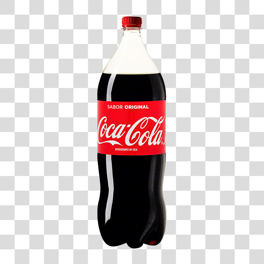 Litro Coca Cola 2L PNG Transparente Sem Fundo