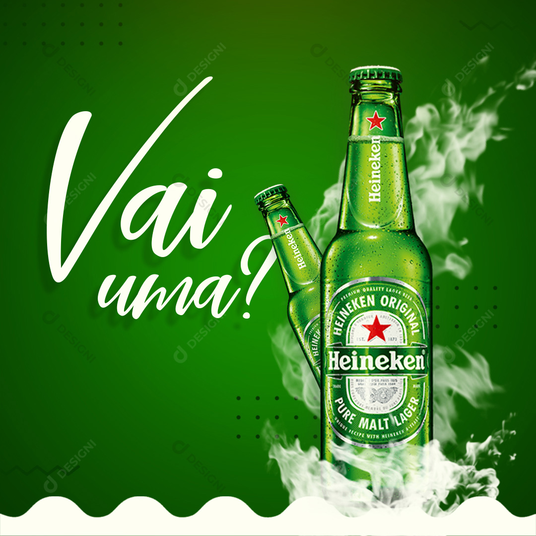 Cerveja Heineken Bares Social Media PSD Editável