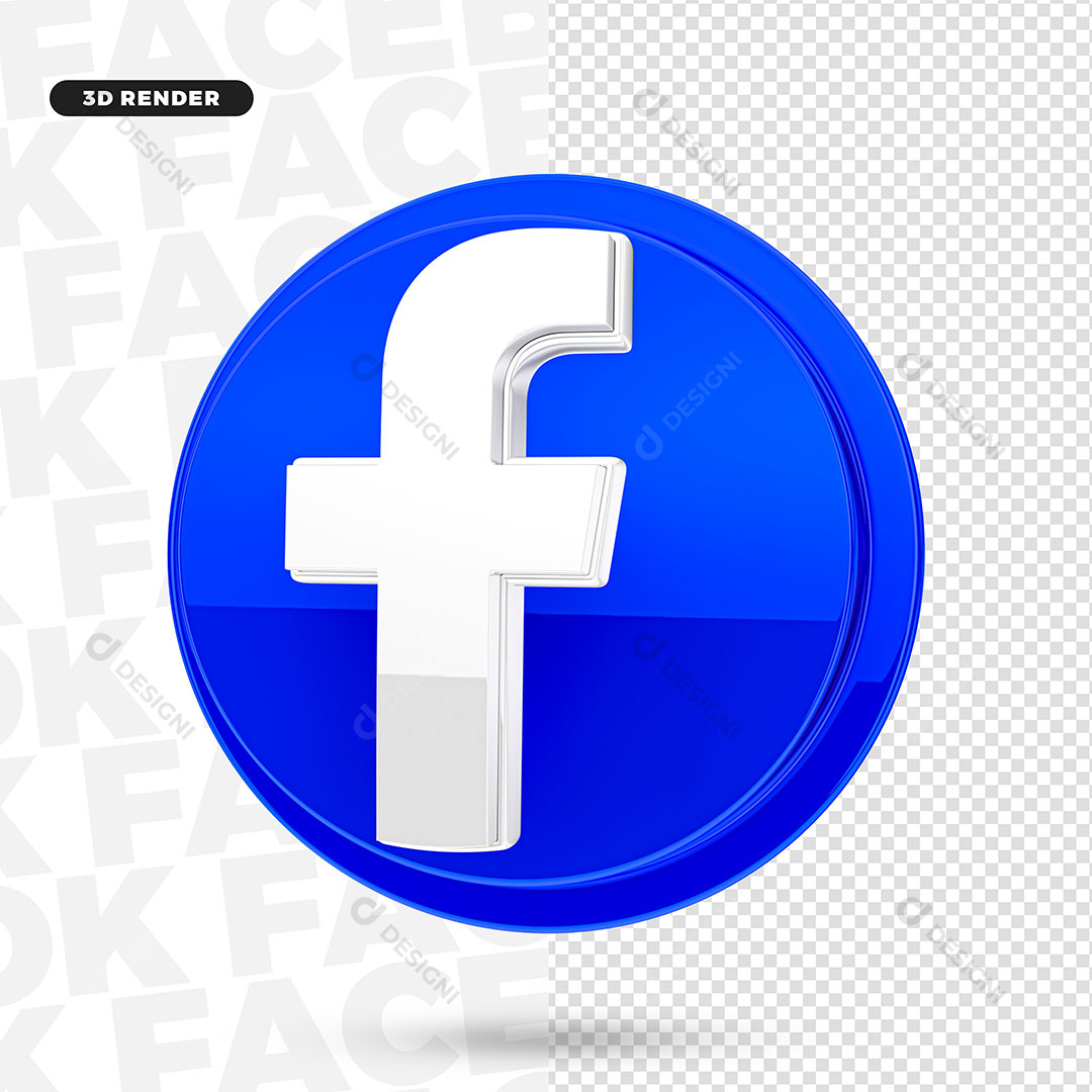 Emoji triste 3d nas mídias sociais do facebook