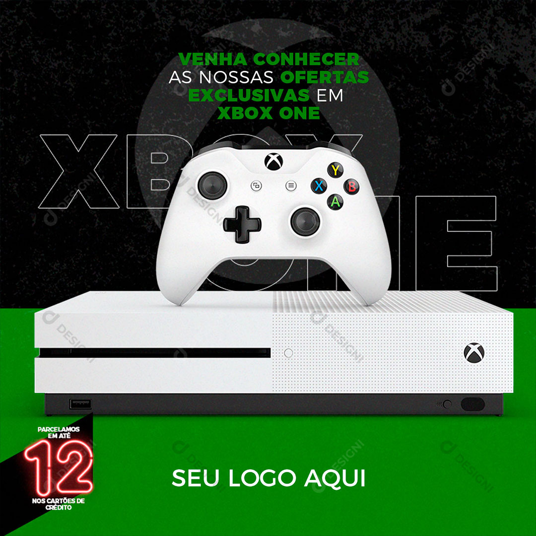 Post Feed Loja Produto Xbox One Social Media PSD Editável [download] -  Designi