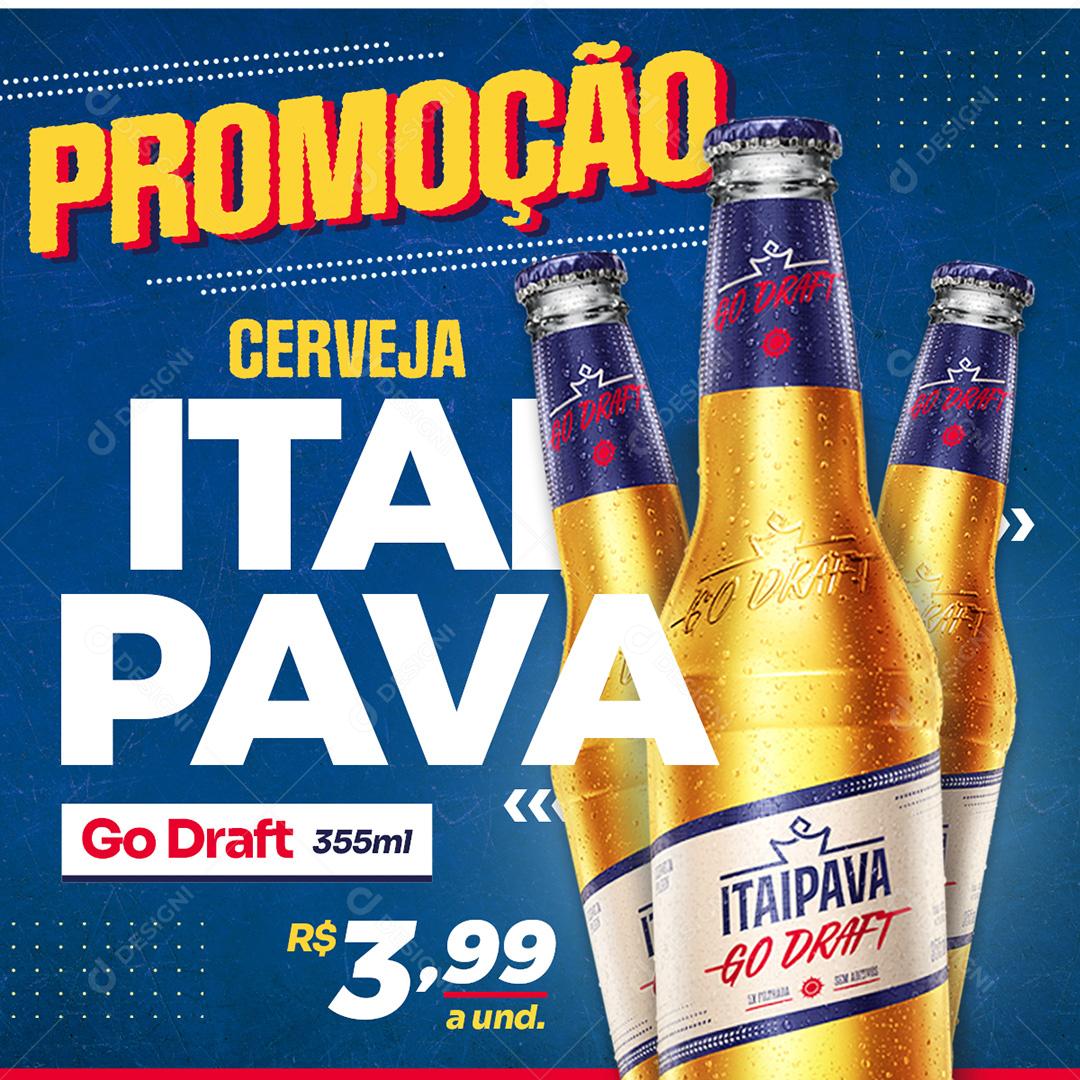 Promoção Cerveja Itaipava Social Media PSD Editável