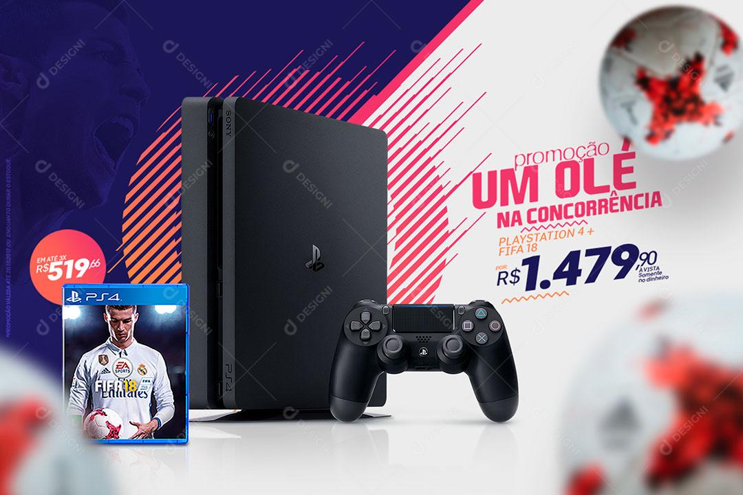 Post Banner Loja Promoção Um Olé na Concorrência Produto PS4