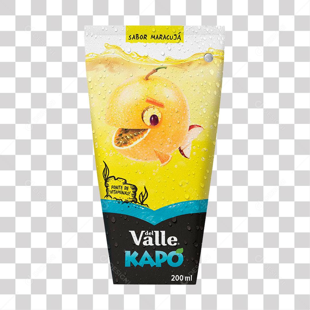 Bebida Del Valle Kapo Maracujá 200ml PNG Transparente