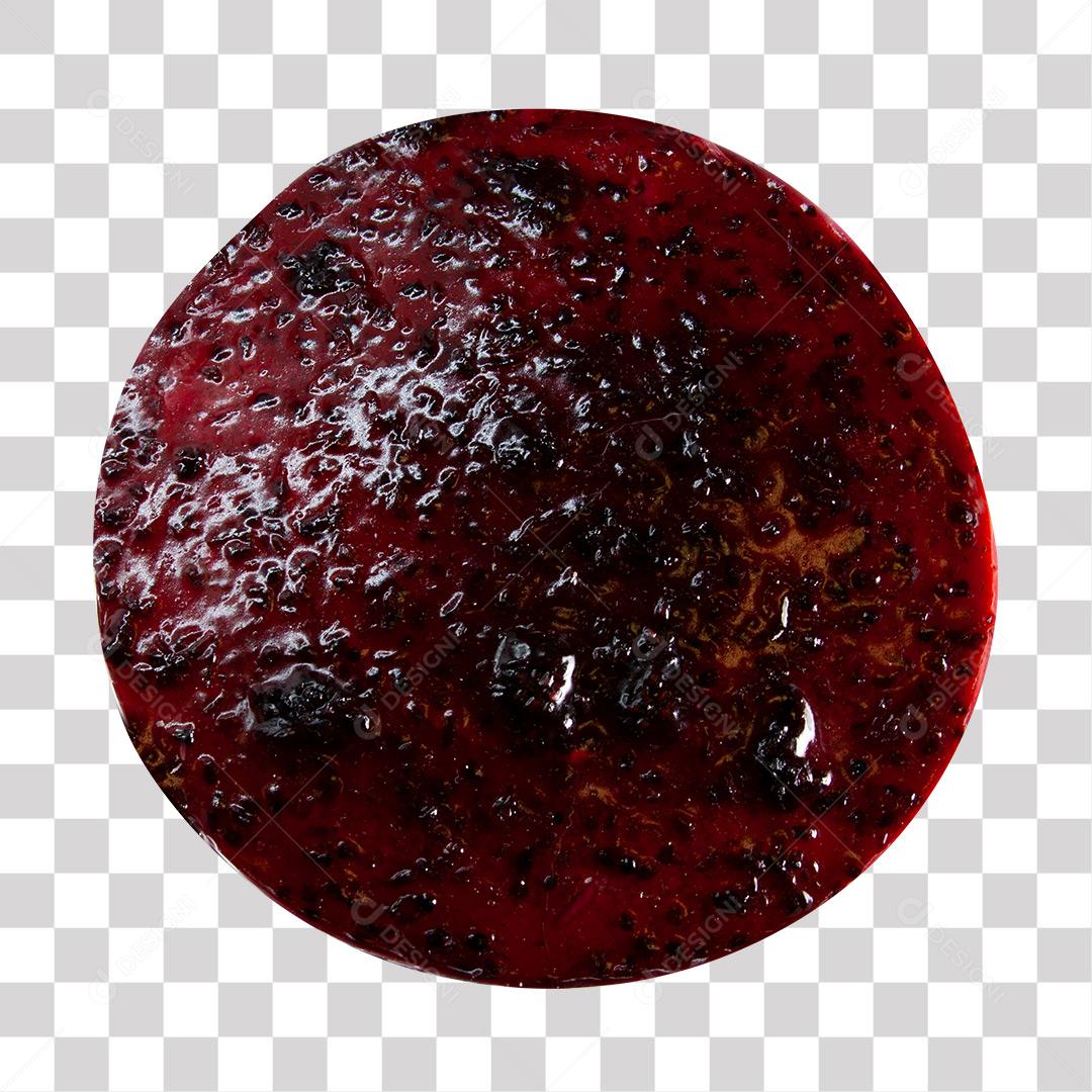 Torta De Queijo Cremoso Com Calda De Frutas Vermelhas PNG Transparente