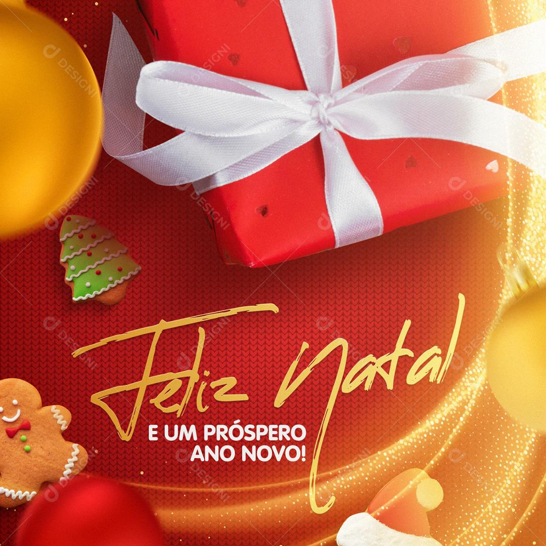 Feliz Natal E Um Prospero Ano Novo Social Media PSD Editável [download] -  Designi