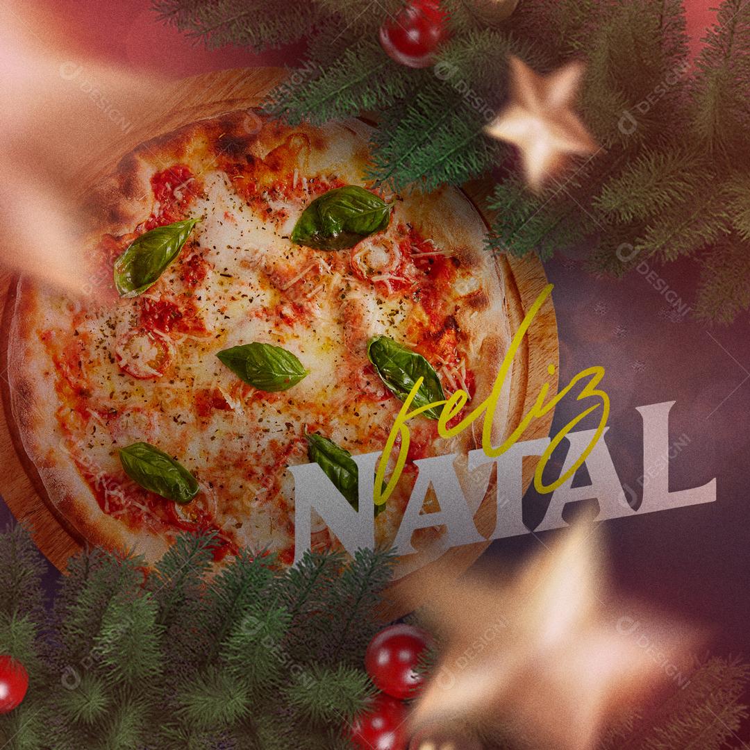 Feliz Natal Pizza Pizzaria Social Media PSD Editável [download] - Designi