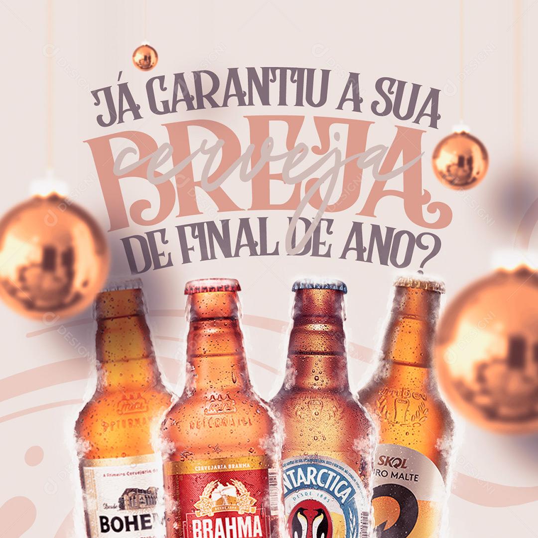 Social Media Bebidas Já Garantiu A Sua Cerveja De Final De Ano PSD Editável