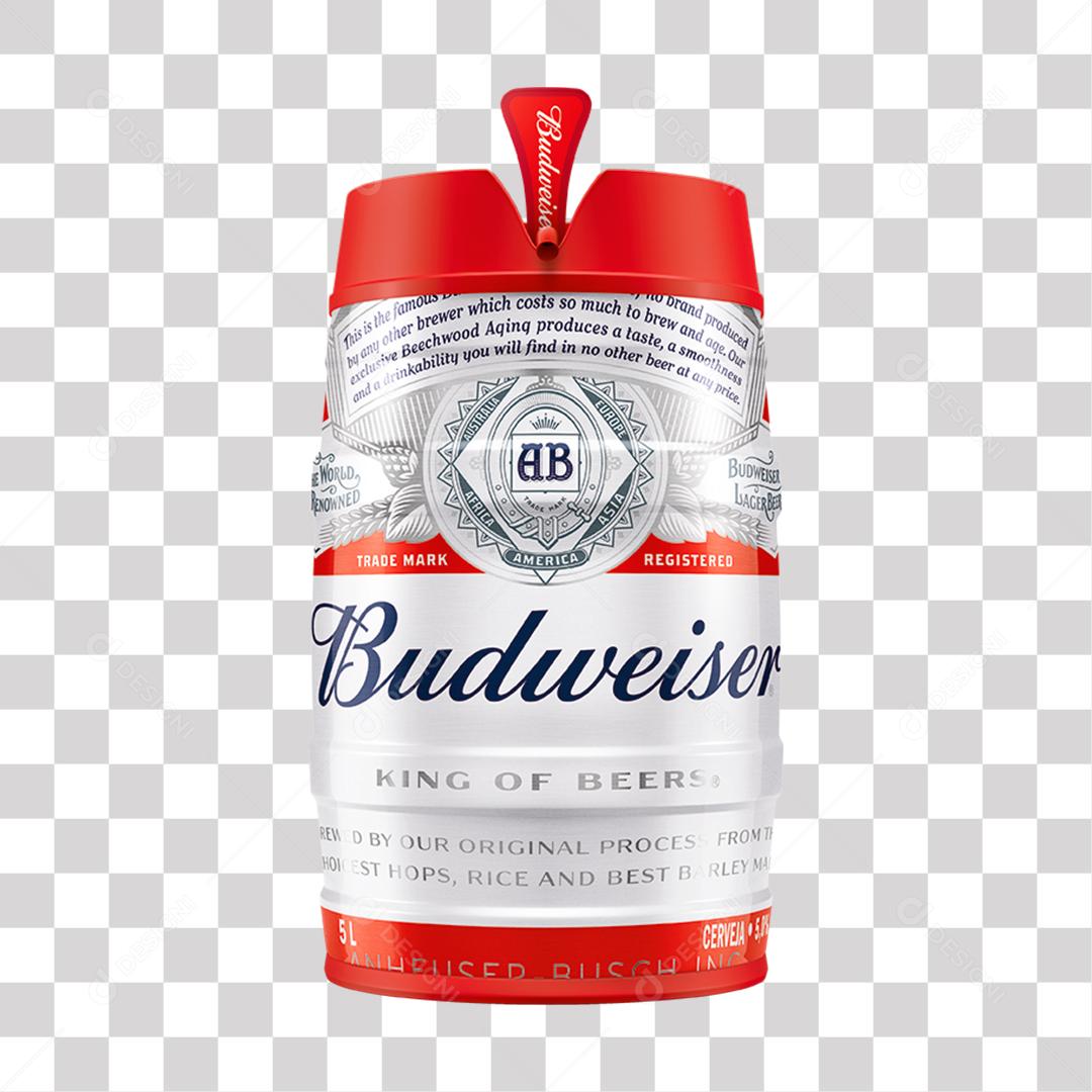 Budweiser Barril 5L PNG Transparente