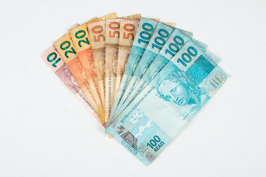 Notas de dinheiro brasileiras. Conceito financeiro brasileiro