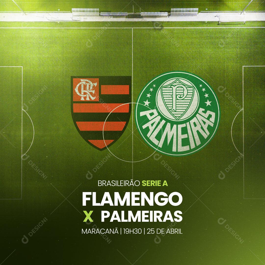 Social Media Futebol Brasileirao Flamengo X Palmeiras Psd Editavel Download Designi