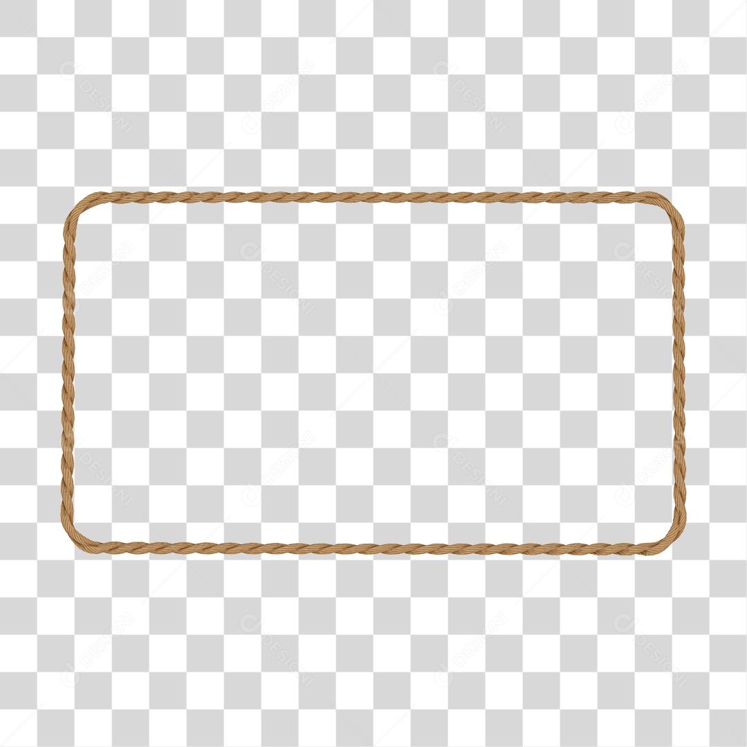 Corda em forma de retângulo elemento PNG Transparente [download