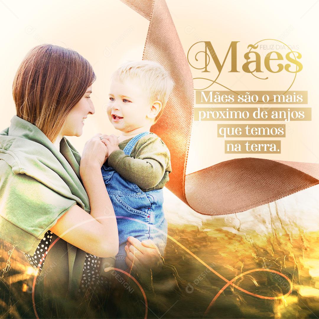 Feliz Dia Das Mães 08 de Maio Amor Verdadeiro Social Media PSD Editável