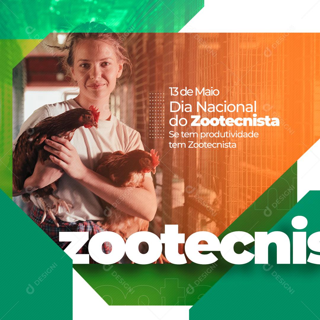 Social Media Dia Nacional do Zootecnista Se Tem Produtividade Social Media PSD Editável