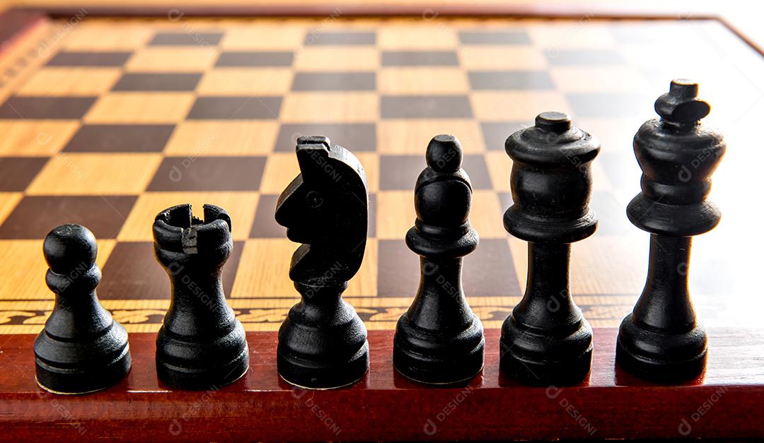 Tabuleiro de jogo de xadrez de estratégia