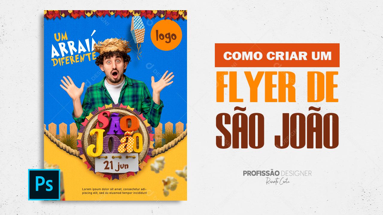 Aula Criando Flyer de São João no Photoshop