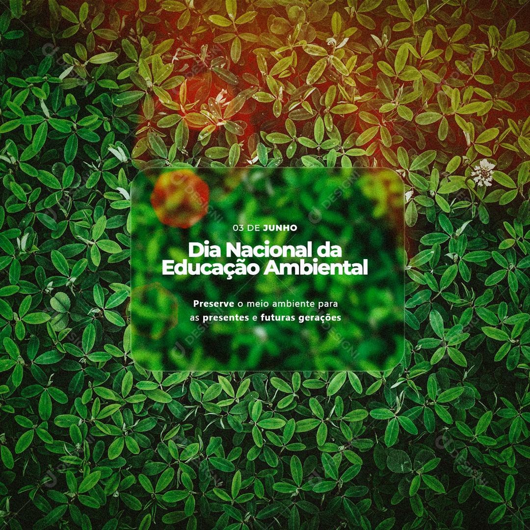 Dia da Educação Ambiental Preserve o Meio Ambiente Social Media PSD Editável