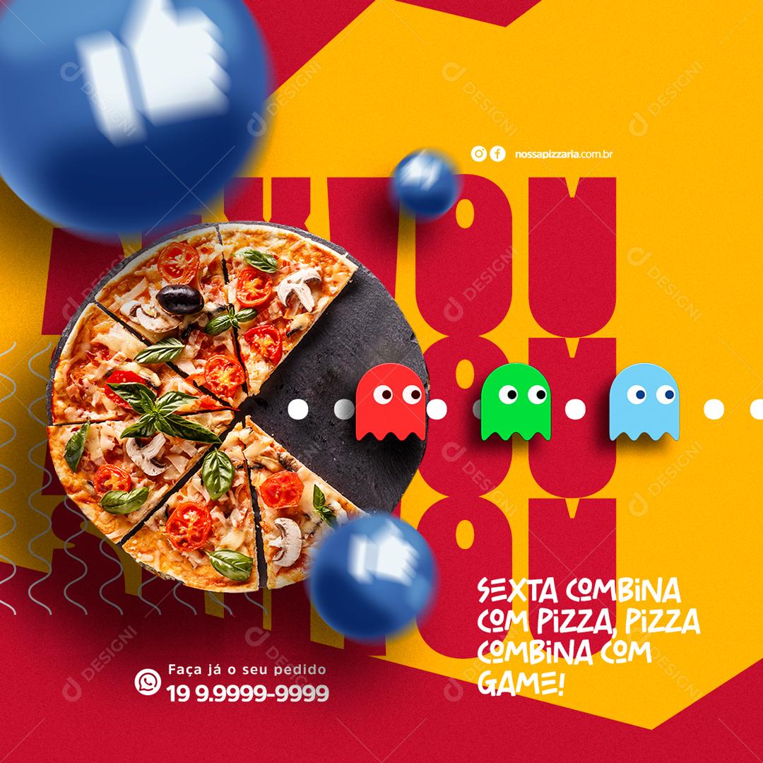 Social Media Nesse jogo você sempre ganha Pizzaria Social Media