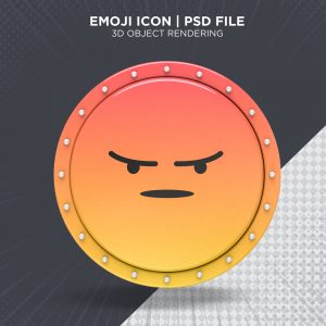 Premium PSD  3d rendering whatsapp happy emoji reaction icon