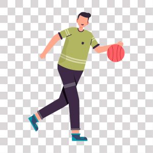 Desenho de homem jogando basquete esporte [download] - Designi