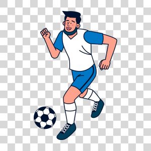 Desenho de homem jogando futebol esporte [download] - Designi