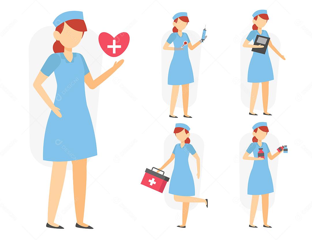 Personagem Enfermeira Desenho Animado Imagens – Download Grátis no