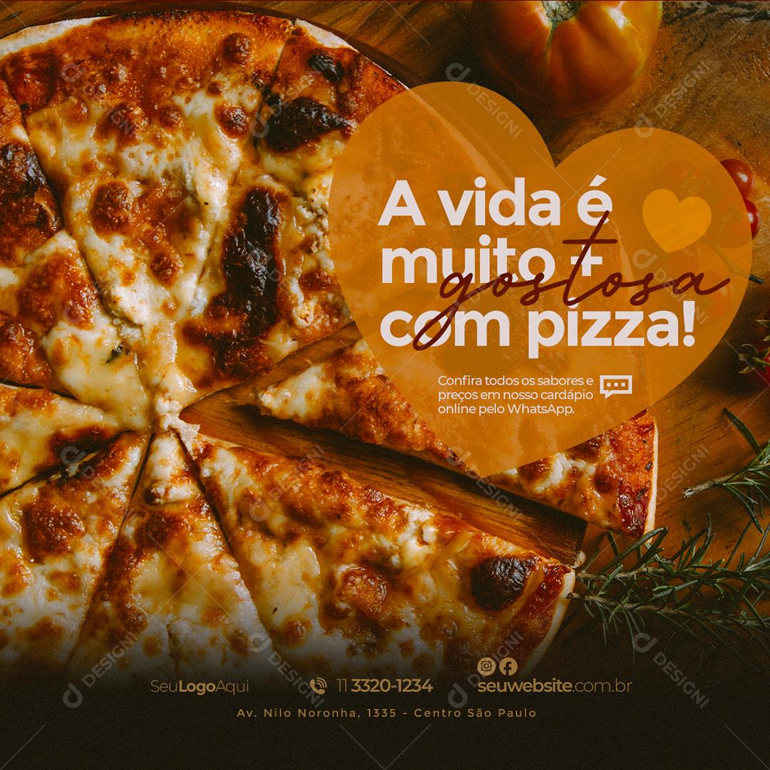 Pizzaria Promo Especial Pizza Dia dos Pais Social Media PSD