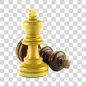 Figura de peão de xadrez de ouro Destaque-se da multidão no tabuleiro de  xadrez [download] - Designi