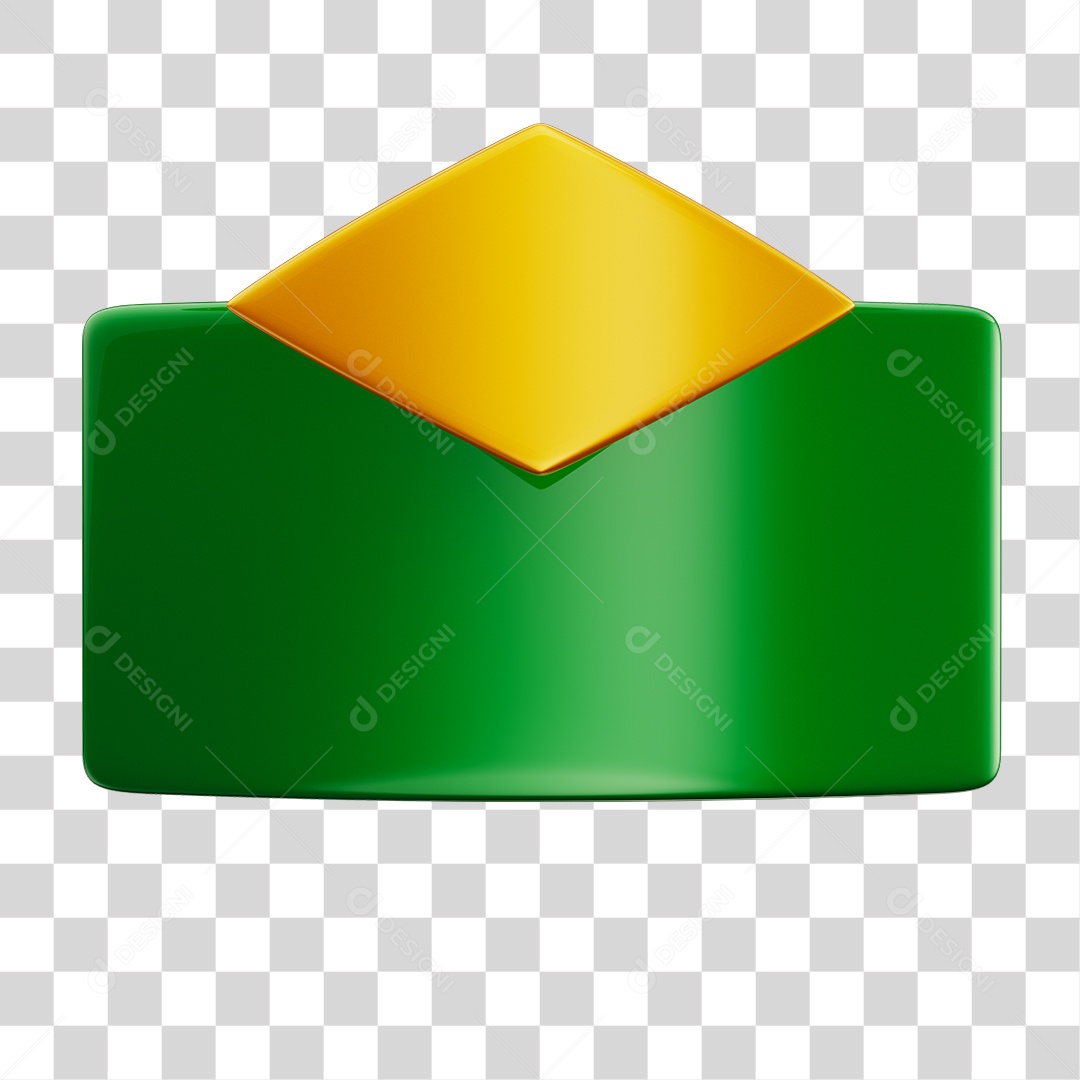 Elemento 3D Com Cores da Bandeira do Brasil PNG Transparente [download] -  Designi