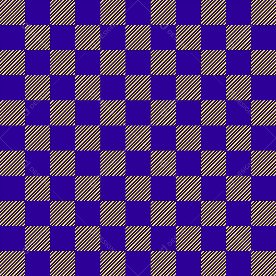 Design vetorial de padrão de textura de tecido xadrez azul e