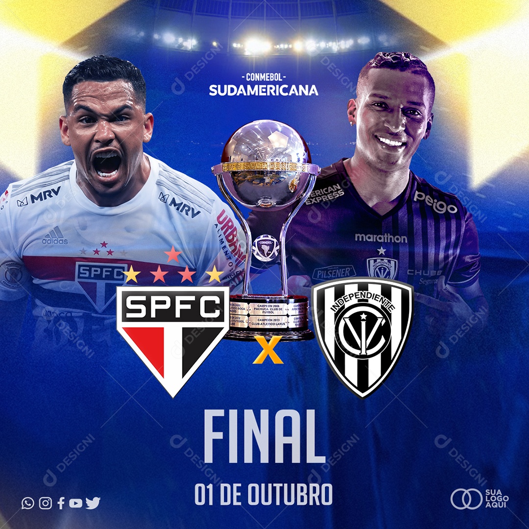 Jogo de Futebol Sud Americana Final São Paulo x Independiente ao