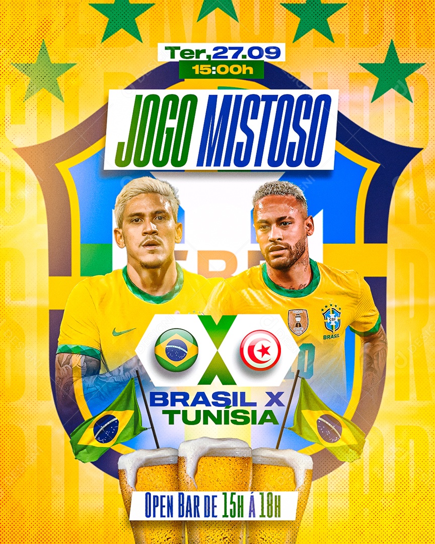 Flyer Copa do Mundo Hoje Tem Fase de Grupos Brasil Social Media PSD  Editável [download] - Designi