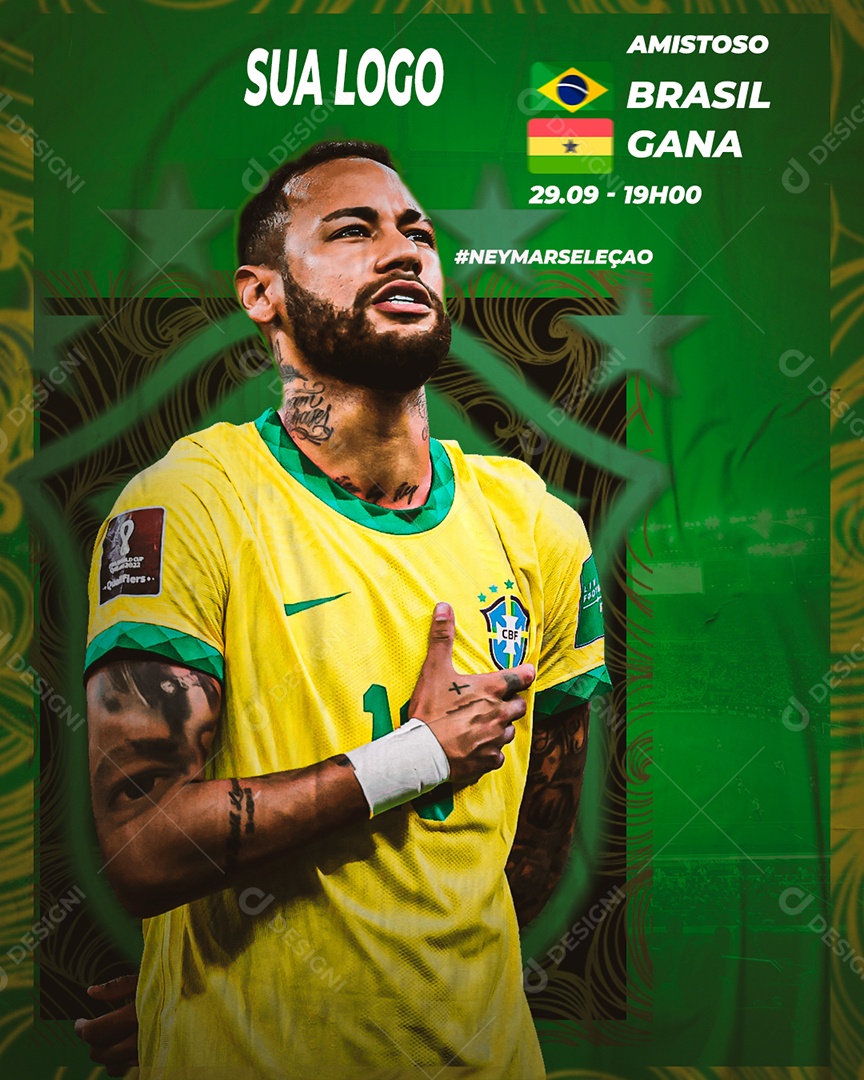 Jogo Brasil x Coreia do Sul Copa ao Vivo Futebol Copa Mundo Social Media  PSD Editável [download] - Designi