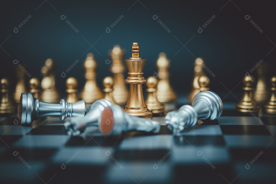 Jogo de tabuleiro de xadrez para idéias e estratégia de negócios
