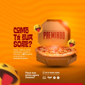 Estamos Abertos Campanha Publicitária Pizzaria Social Media PSD Editável  [download] - Designi