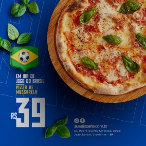 Jogo Combina com Pizza Hexa Futebol Pizzaria Social Media PSD