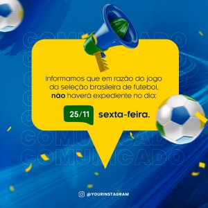 Horário Jogos do Brasil Social Media PSD Editável [download] - Designi