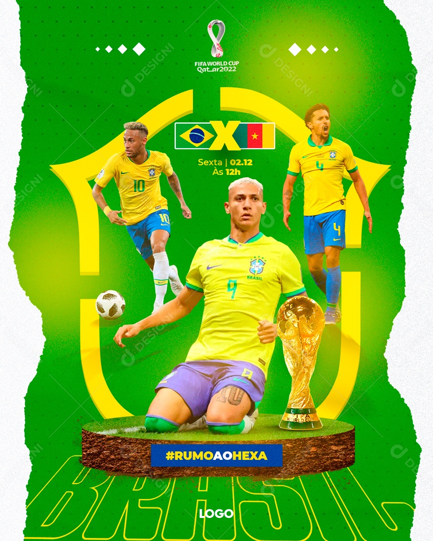 Flyer Copa do Mundo Hoje Tem Fase de Grupos Brasil Social Media PSD Editável  [download] - Designi, jogo copa do mundo hoje 