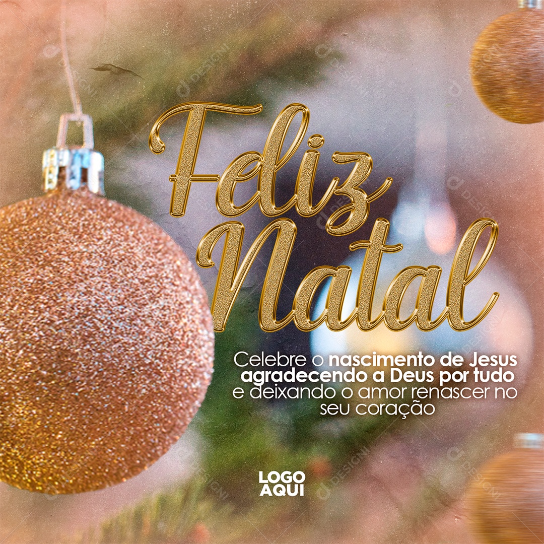 Celebre o Nascimento de Jesus Feliz Natal Social Media PSD Editável  [download] - Designi