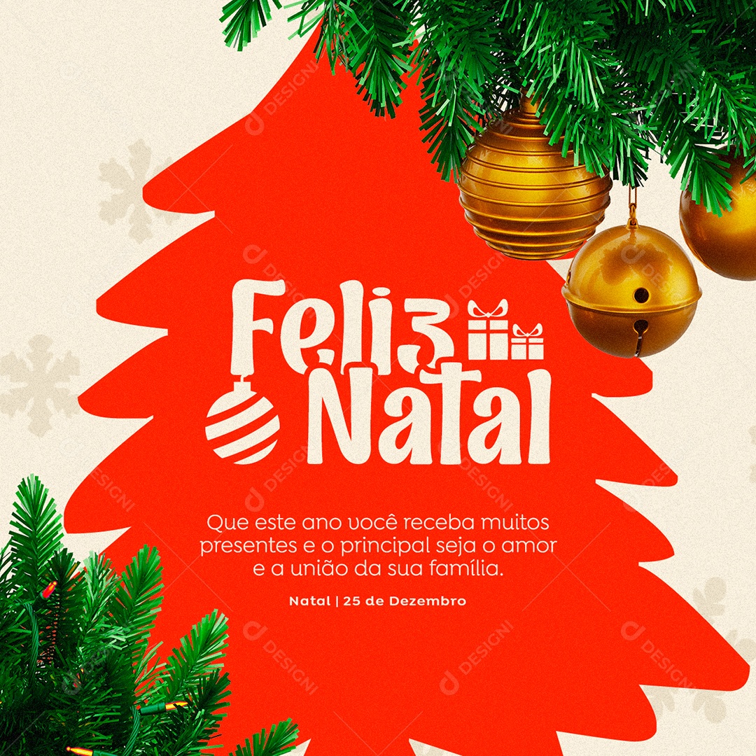 Feliz Natal E Um Próspero Ano Novo Social Media PSD Editável [download] -  Designi