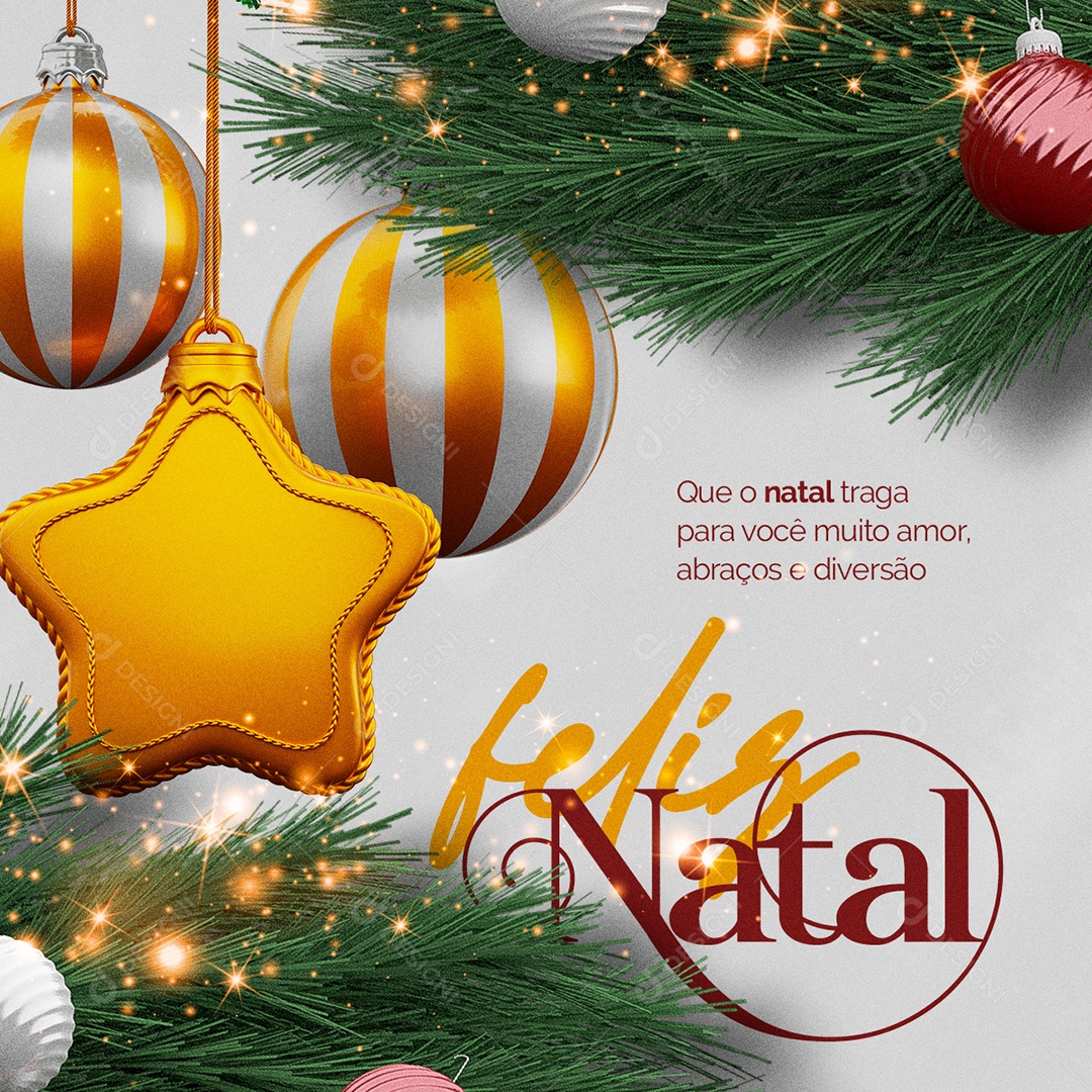 Que o Natal Traga para Você Muito Amor Feliz Natal Social Media PSD  Editável [download] - Designi