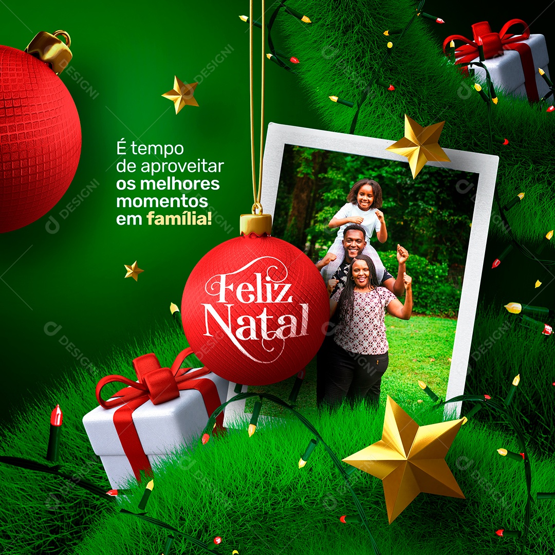 Social Media PSD Editável Natal em Família Post [download] - Designi