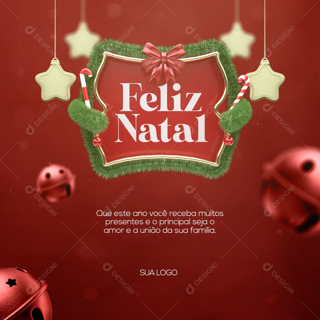 Feliz Natal Repleto de Harmonia Social Media PSD Editável [download] -  Designi