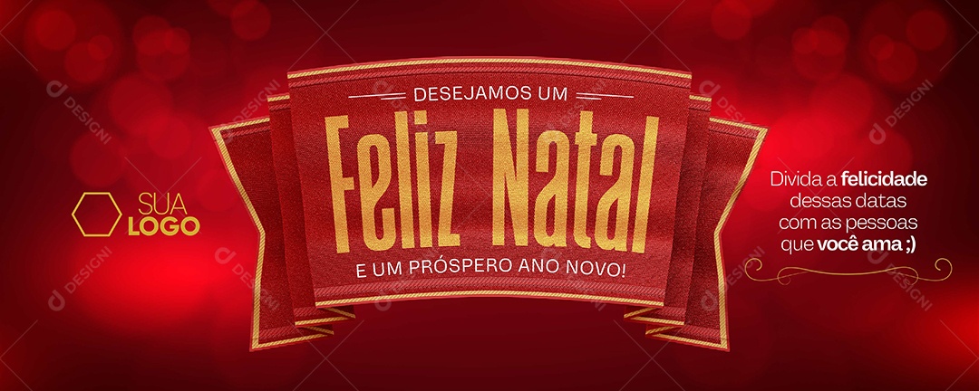 Banner Feliz Natal E Um Próspero Ano Novo Social Media PSD Editável  [download] - Designi