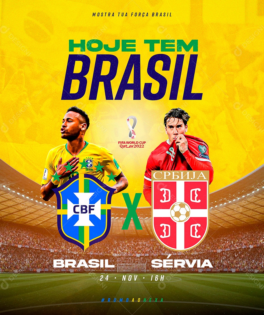 Story Fifa World Jogo Copa do Mundo Brasil x Sérvia Futebol Social Media  PSD Editável [download] - Designi
