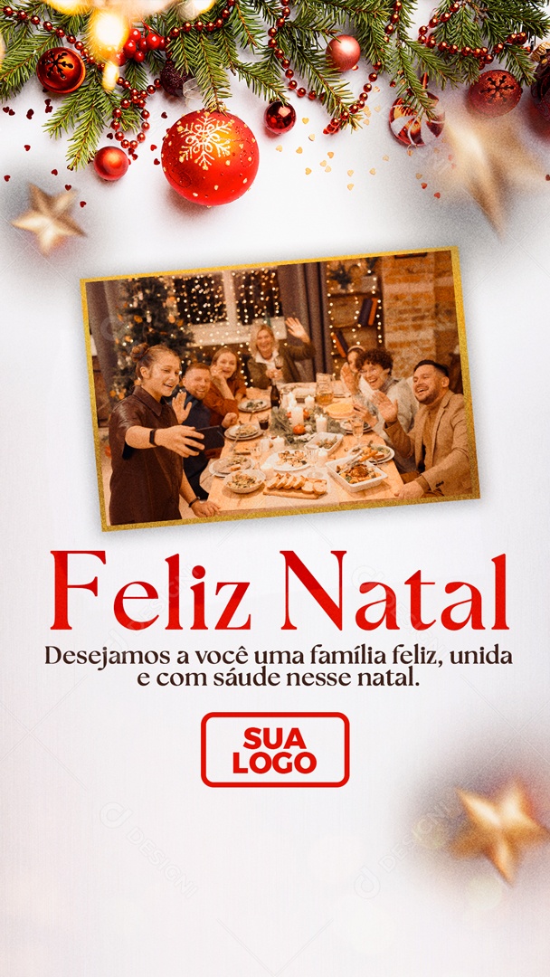 Story Feliz Natal Desejamos a Você Uma Família Feliz Unida e Com Saúde  Nesse Natal Social Media PSD Editável [download] - Designi