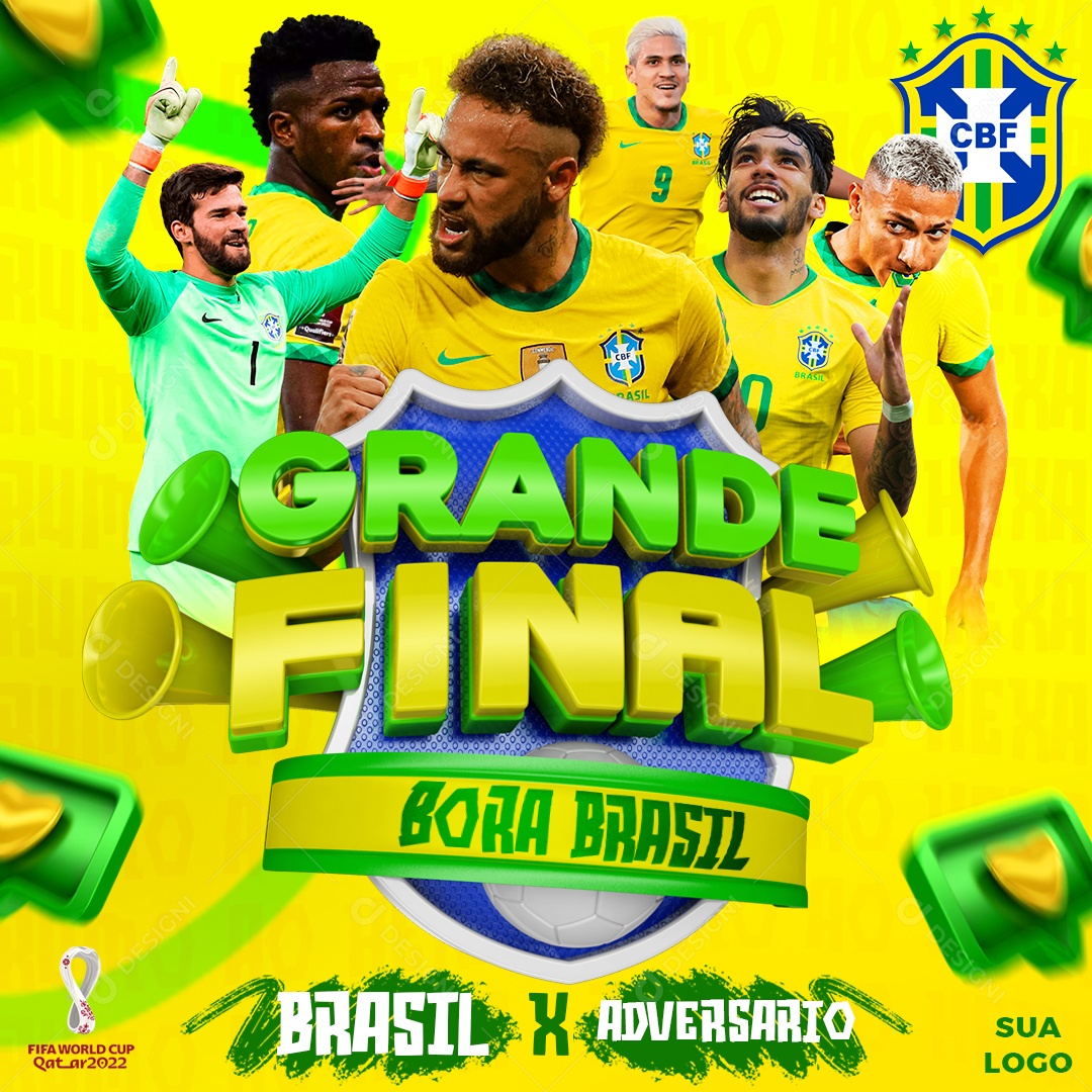 Flyer Dia De Jogo Copa Do Mundo Social Media PSD Editável.zip