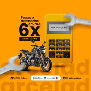Social Media Moto Peças Use Capacete PSD Editável [download] - Designi