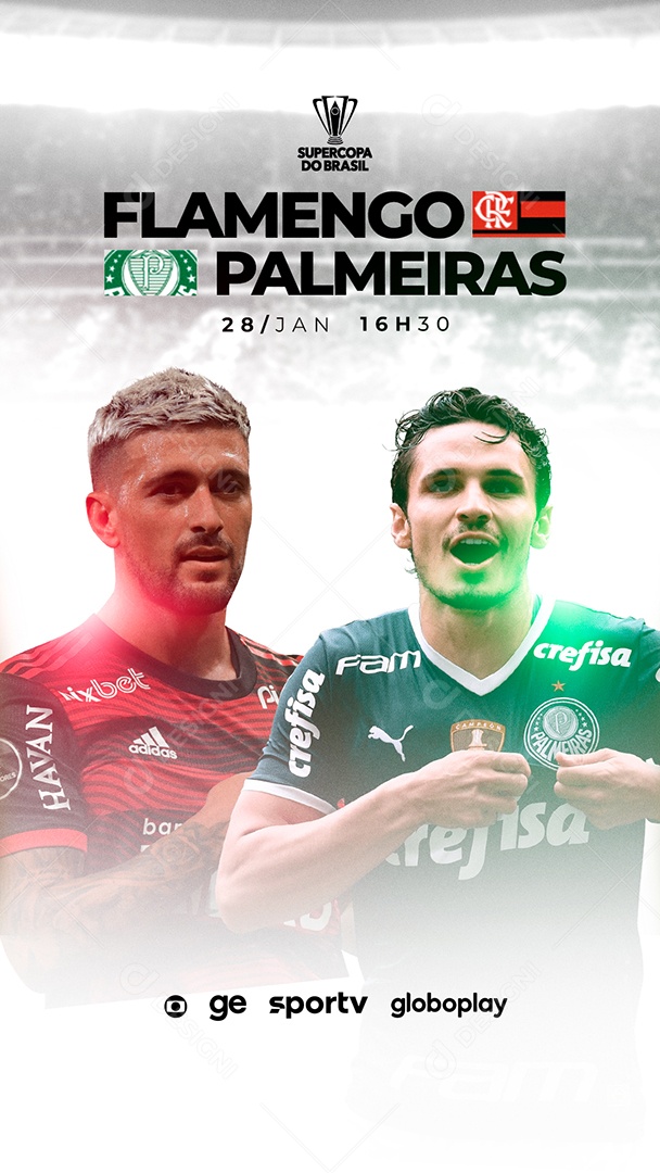 Story Flamengo X Palmeiras Supercopa Do Brasil Futebol Social Media Psd Editavel Download Designi