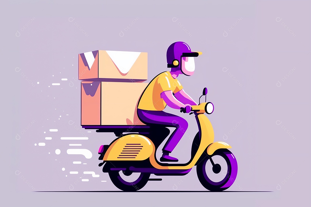 Desenho de homem pilotando sua moto [download] - Designi